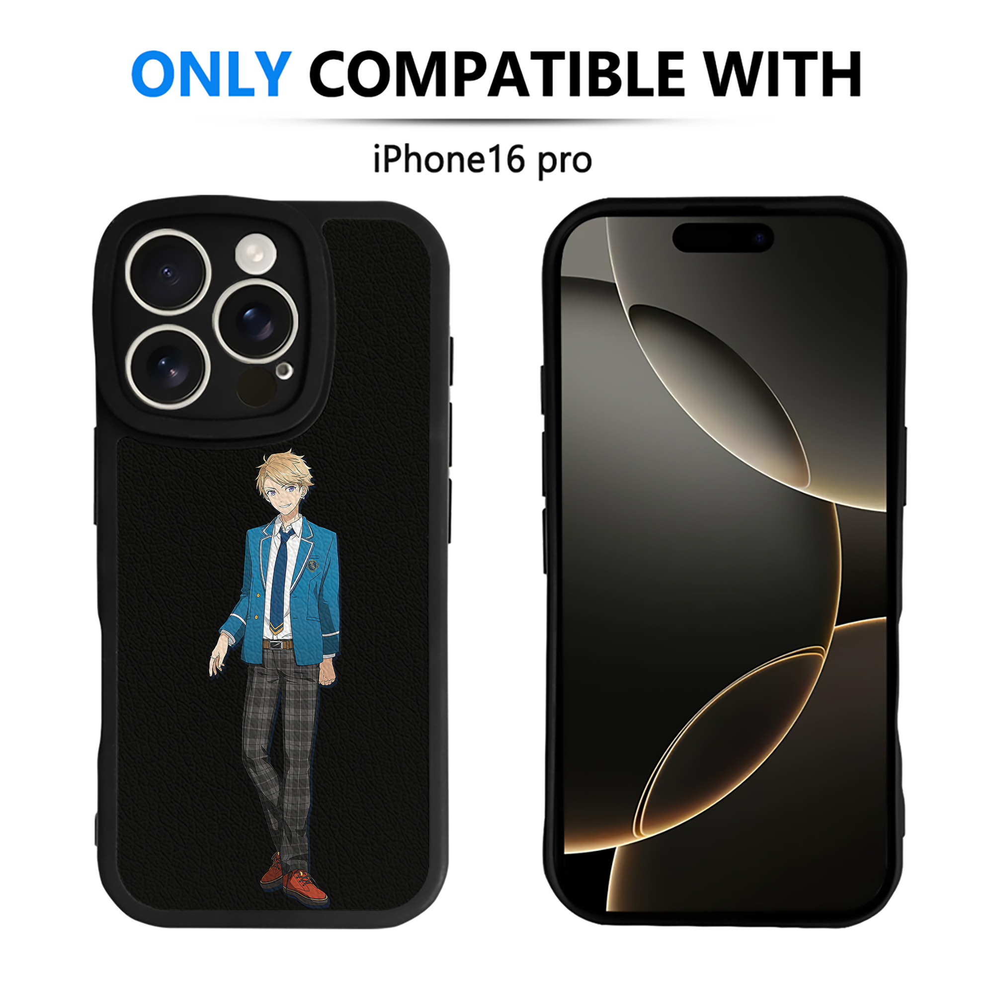 （画像用） あんさんぶるスターズ! Ensemble Stars 【iPhone 16シリーズ対応】シリコンスマホケース（レザー調） 材質：シリコン